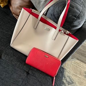 Kate Spade Shoulder Purse & XL wallet. Gently worn.